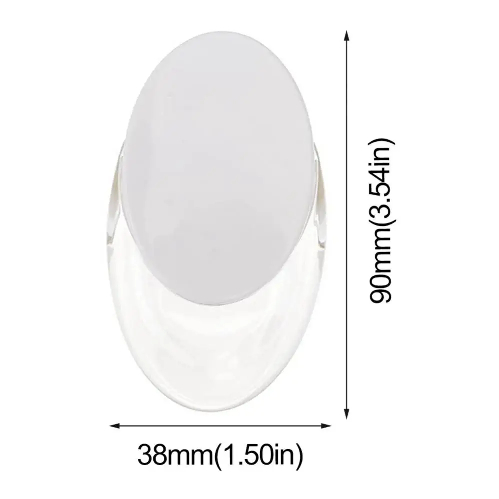 8 pçs/set oval transparente cortina alça para cortinas de janela/persianas de rolo