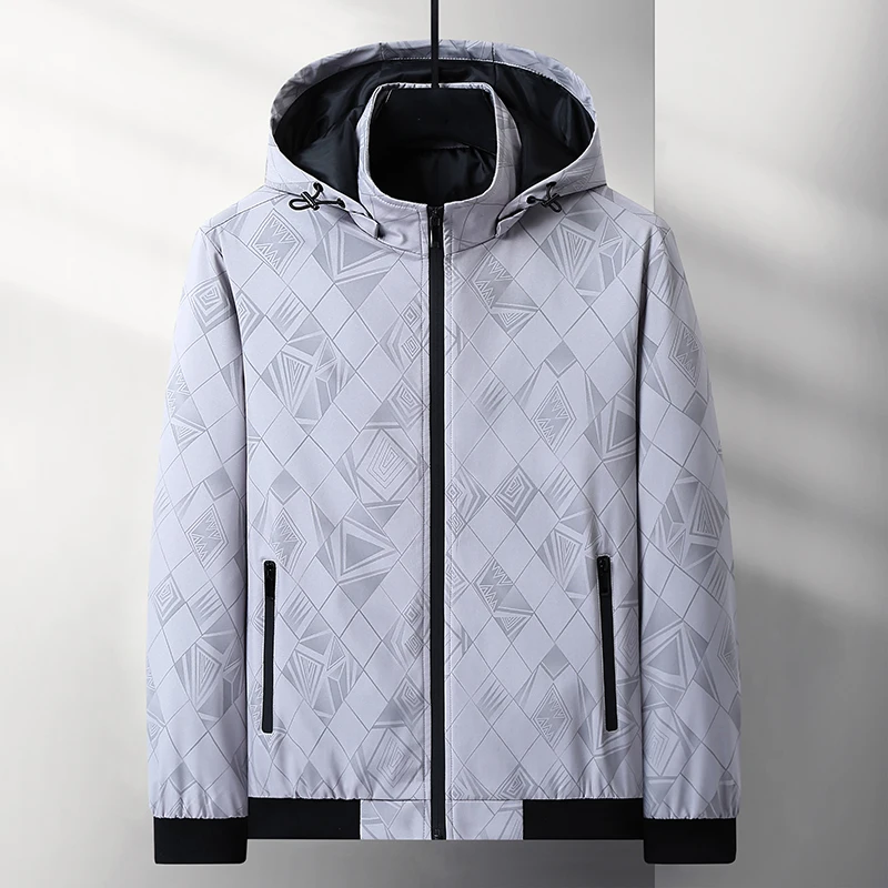 

Водонепроницаемая уличная куртка для треккинга и пешего туризма, мужская ветрозащитная съемная шапка, плащ, осенняя ветровка, кардиган, свободный повседневный капюшон