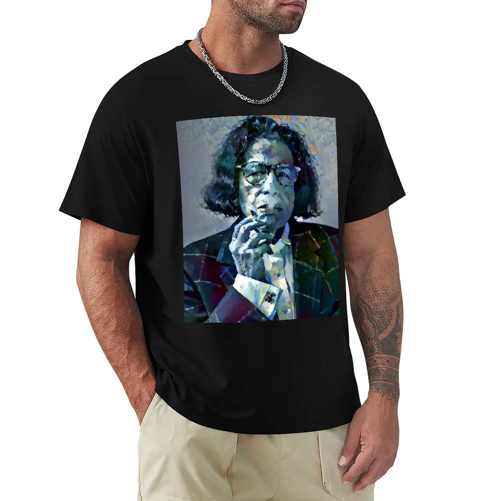 Fran Lebowitz Pop Art Portrait T-Shirt Casual Simple Design Short Sleeve Shirt