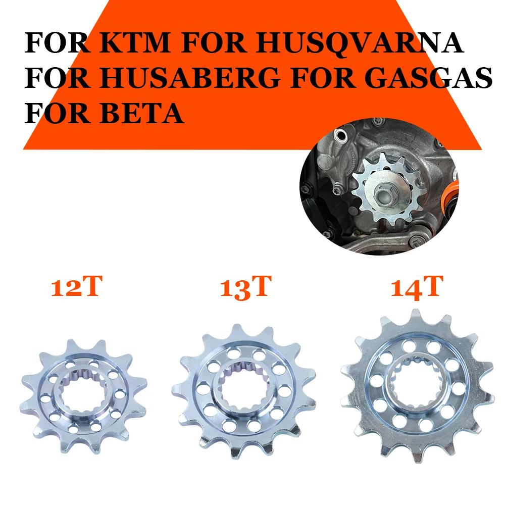 Front Chain Sprocket 520 Chain Gear 12 13 14 Teeth For KTM SX SXF XC XCF XCW EXC MXC For HUSQVARNA FC FE TC TE For GASGAS BETA