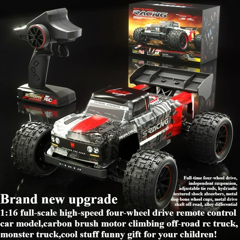Cool Stuff Toy Car Funny Gift-High-speed 4WD Rc Truck,Climbing Off-road Rc Cars,Remote Control Car,Monster Truck,Toys for Kids
