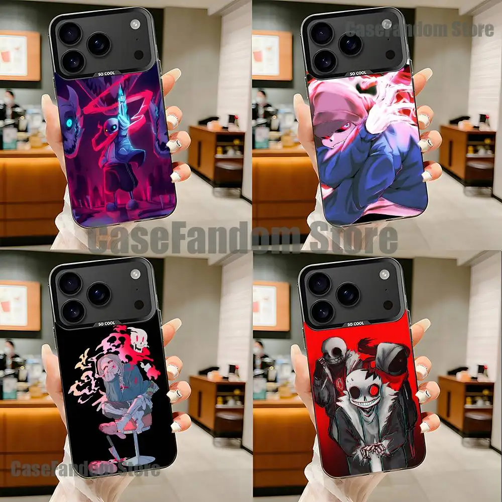 

F-Fell Ink Sans U-Undertale For Black Candy Matte Cover iPhone 17,16,15,14,13,12,11,Pro,MAX,Plus