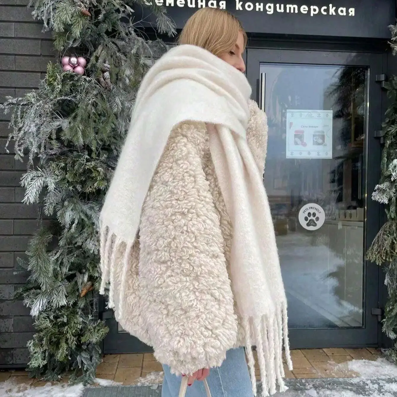 45Colors Winter Warm Scarf Long Pashmina Extra Large Shawls and Wraps for Women Large Blanket Scarves Solid