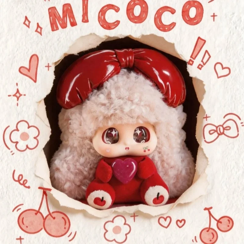 

Micoco＆Nono Crystal Whispers Series Blind Box Mini Vinyl Plush Pendant Cute Stuffed Doll Bag Charm Bag Decoration Gift For Girls