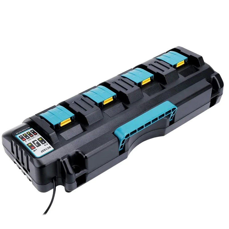 ZWINCKY Hot DC18SF 4-Port 14.4V 18V 4X3A Li-Ion Battery Charger For Makita BL1820 BL1830 BL1850 BL1430 Power Tools