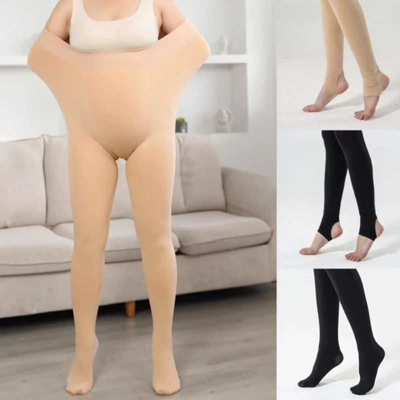 

Женские термоколготки больших размеров, зимние плюшевые утепленные леггинсы, бархатные эластичные облегающие сексуальные колготки с высокой талией и защитой от порезов