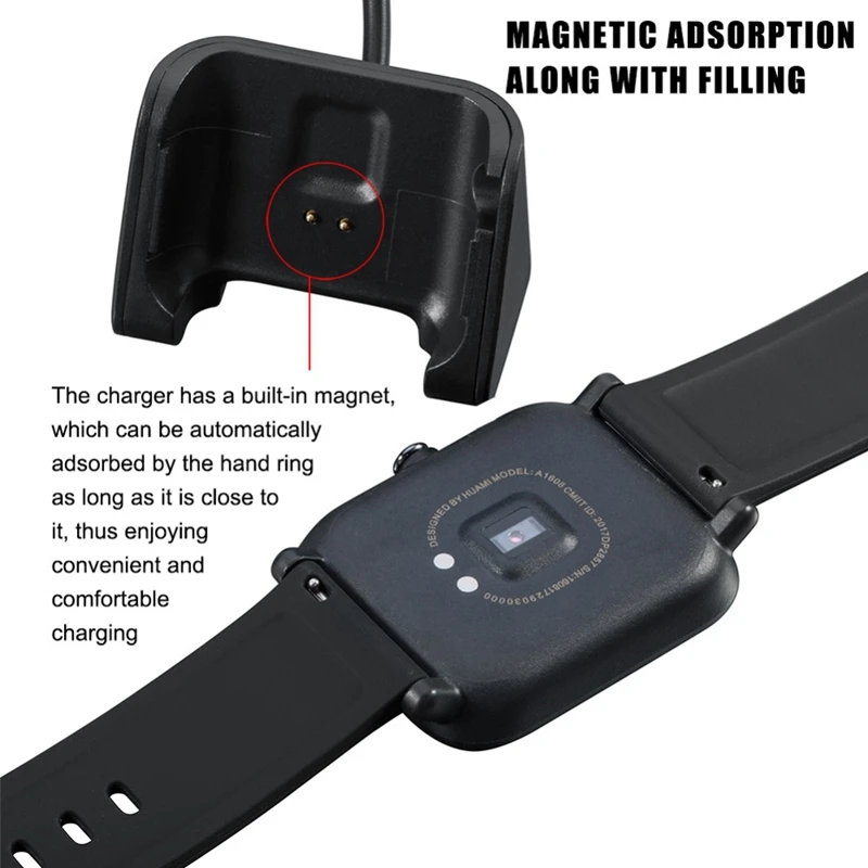 Fast Charging Cable Cradle Dock Charger For Xiaomi Huami Amazfit Bip/bip lite Smart Watch A1608/A1915 USB Chargers