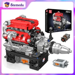 750PCS Mould King V8 Engine 10204 FE Sports Car MOC Simulation Scale Model Battery Box M Motor Electrically Drive Building Block