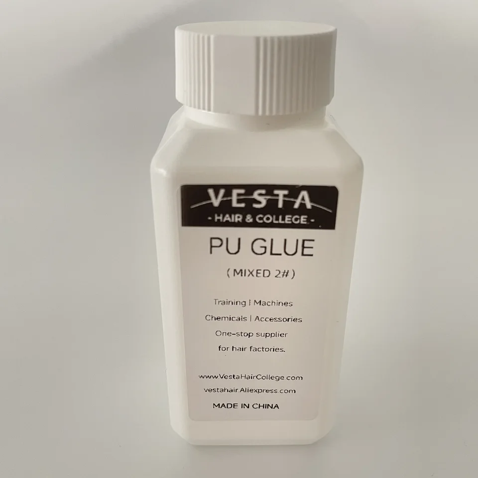 Pegamento PU en mini botella mezclado listo para extensiones de cabello con cinta, toupee, postizo 4