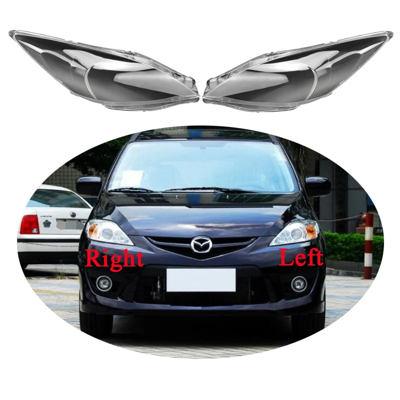 

Car Front Headlight Cover For Mazda 5 2008 2009 2010 Headlamp Lampshade Lampcover Head Lamp light Covers glass Lens Shell Caps