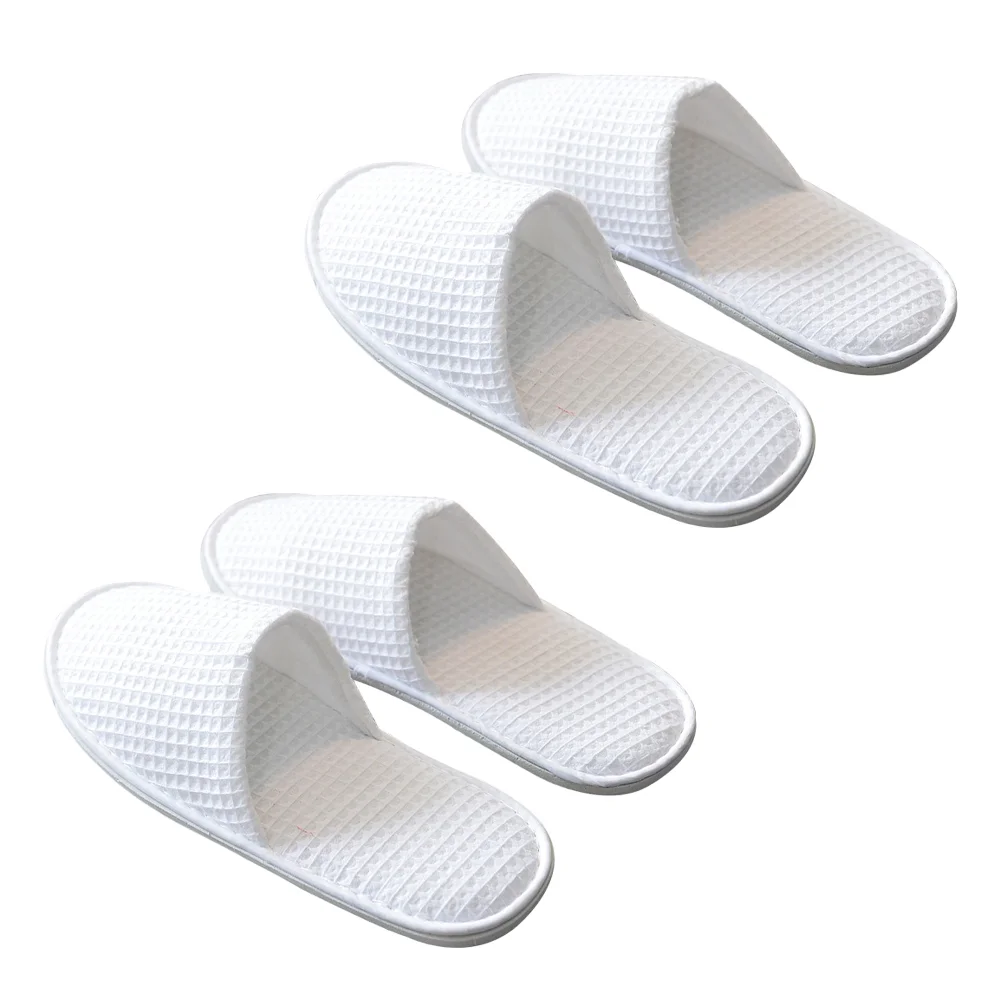 Slippers Disposable Spa Toe Guests Closed Travel White Hotel Off Close Amenities Cotton Salon Brushed Cloth Time Indoor Home