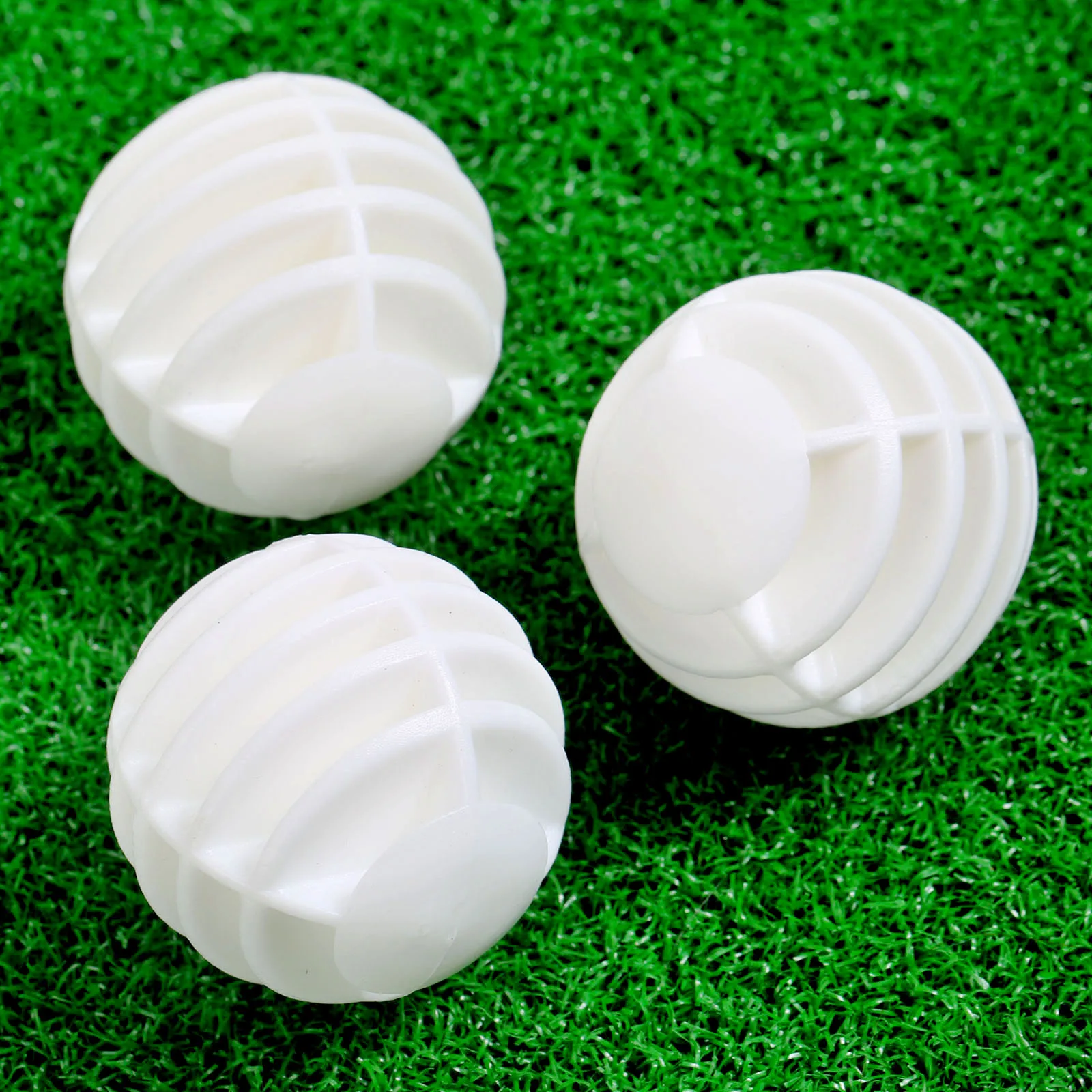 12PCS Plastic Hollow Practice Golf Balls Golfer Swing Hit Training Balls Golf Accessories 40mm Golf Balls Random Color