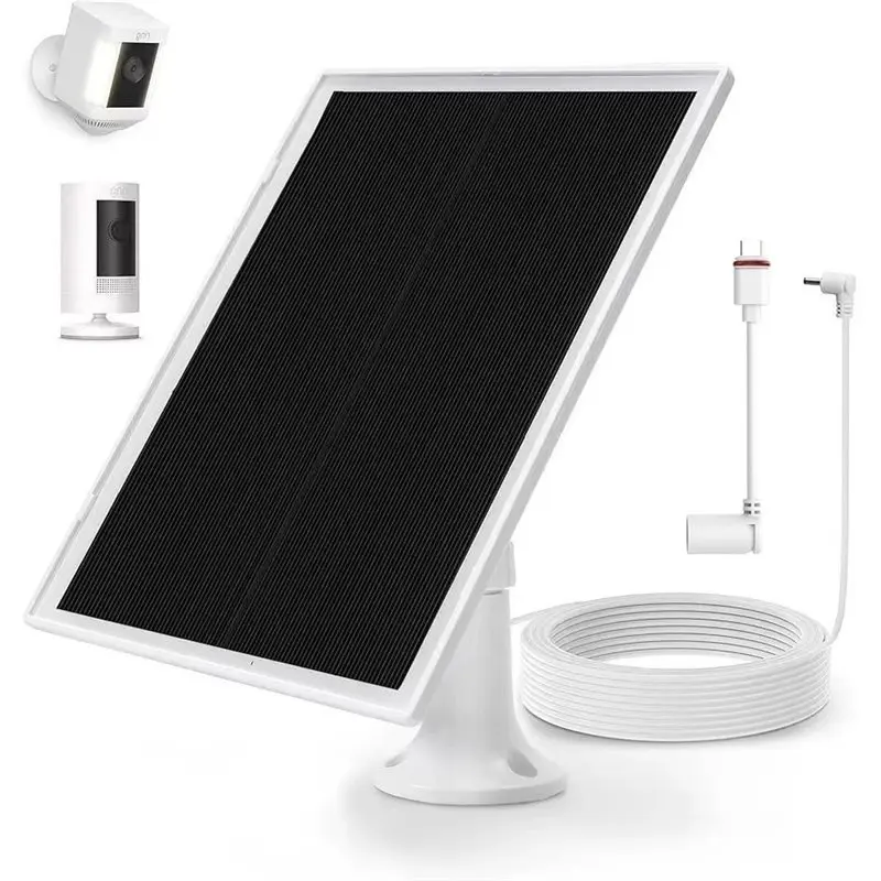 ABGI-Solarpanel für Ring Stick Up Cam, für Ring Spotlight Plus/Pro Akku - 6W Schnellladung für Ring-Kamera – Detail 3