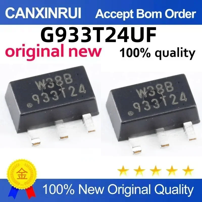 

(5-100 pieces) Suitable for 933T24 G933T24UF new chip IC integrated block SMT SOT-89