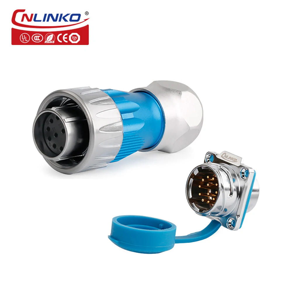 CNLINKO M24 10 12 19 24-pins metalen circulaire luchtvaartconnector GEN3 waterdichte IP68 draadconnector voor industriële medische apparatuur