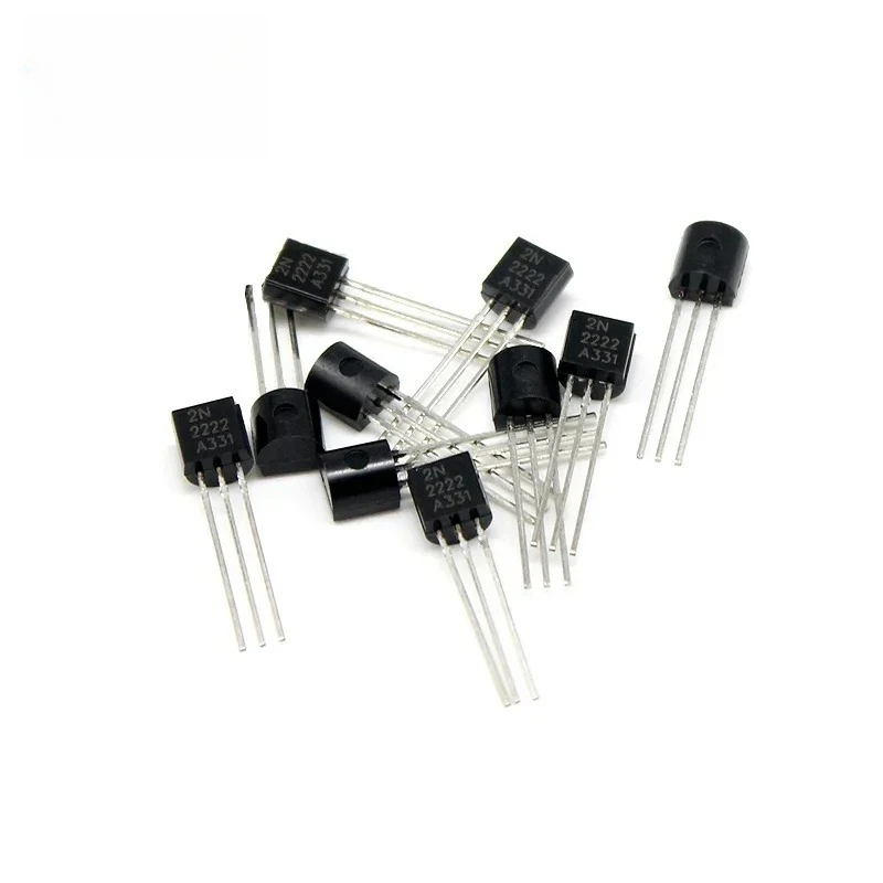 50-200pcs 2N2222 TO-92 Transistor Kit NPN 30V 800MA BJT Transistors for DIY Electronics & Circuit Projects