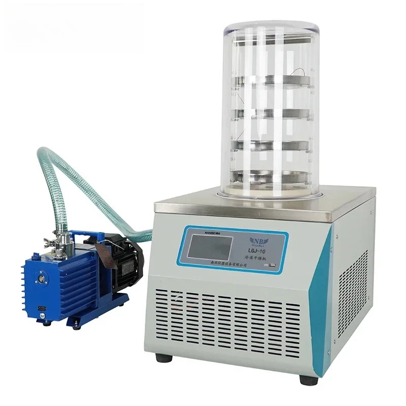 Small Vacuum Lyophilizer, Laboratory Freeze Dryer for Fruit and Vegetable Processing