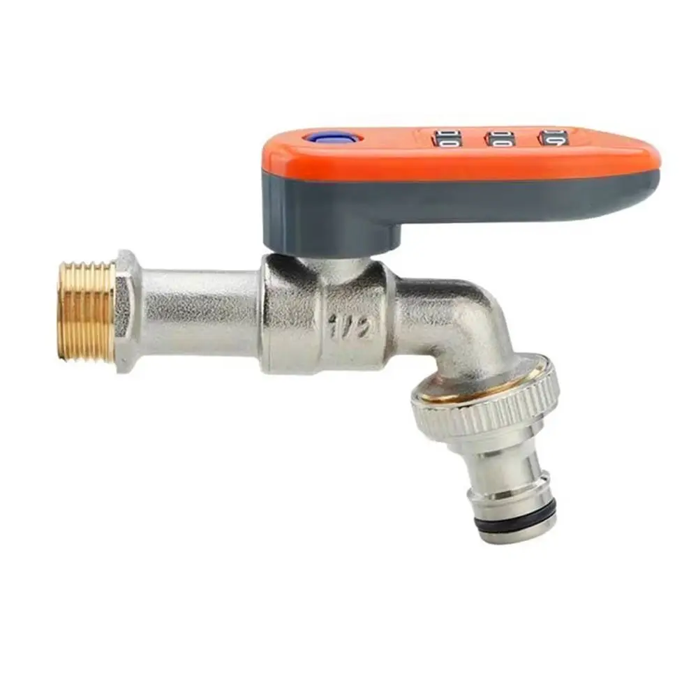 

Portable Metal Combination Lock Faucet Anti-Theft Security Lock Garden Faucet 1/2 Inch Thread Taps Password Lock Public Places