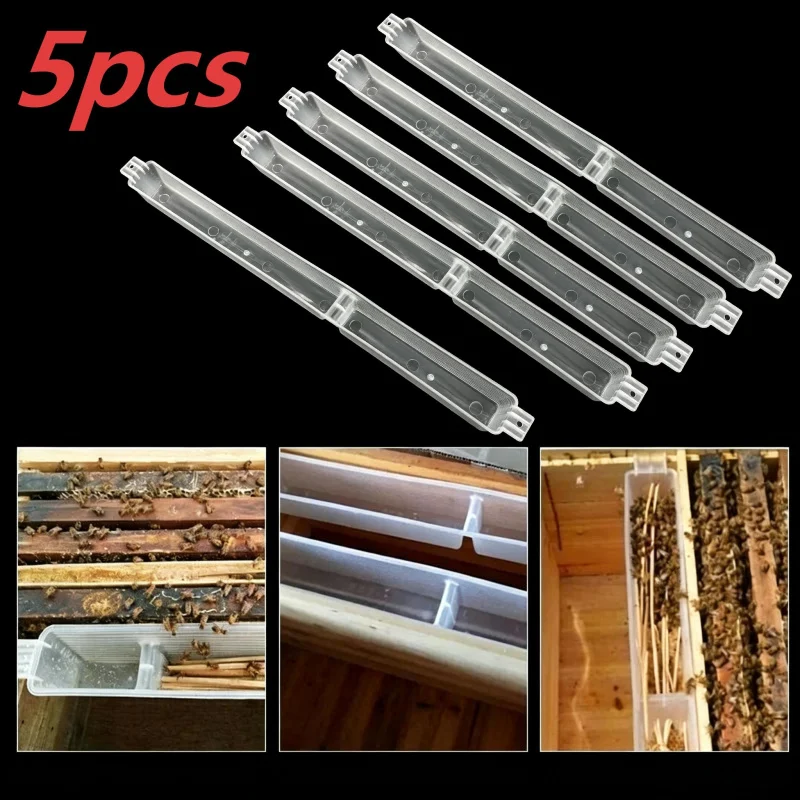 5Pcs Large Capacity Bee Feeder Anti-Drowning Design Beekeeping Water Syrup Feeding Tool