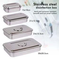 Dental Tray Surgical Nursing Lid Medical Equipment sterilizer tray Container Dentist Storage Box Stainless Steel Instrument