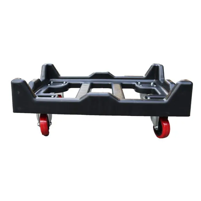 JOIN Plastic Tote Moving Logistics Dolly Plastic Roller Skate Trolley Movers Carrier Furniture Dolly Carts with PU wheels