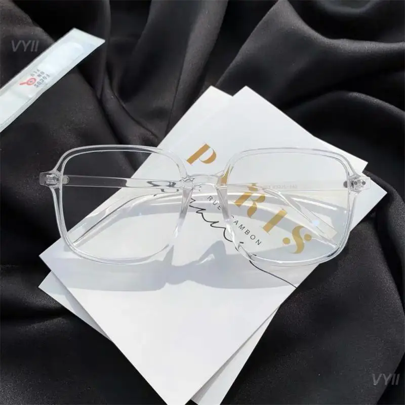 Anti-radiation Glasses Versatile Style High Quality Glasses For Round Faces Korean Non-prescription Glasses Transparent Anti-uv