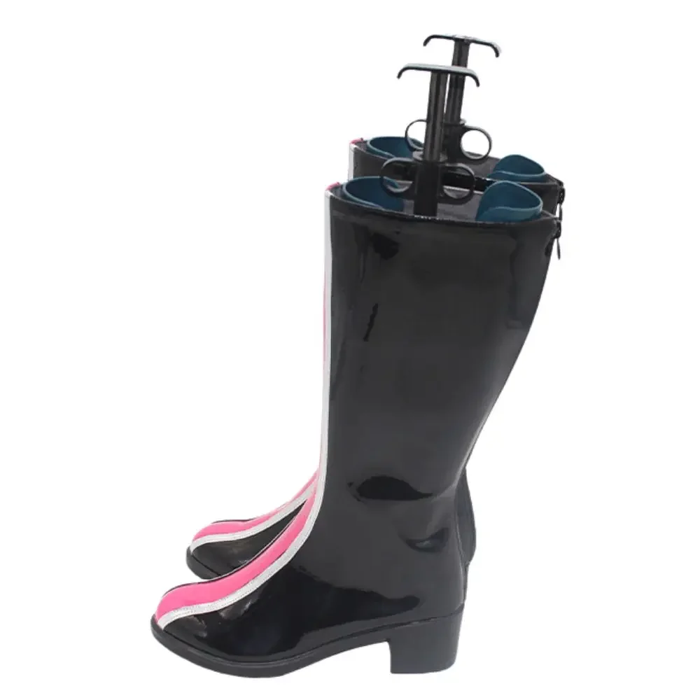 Kpop Stijl Demon Hunters Cosplay Laarzen Pu Lederen Schoenen voor Vrouwen Rollenspel Groep Idol Halloween Kostuum Accessoires