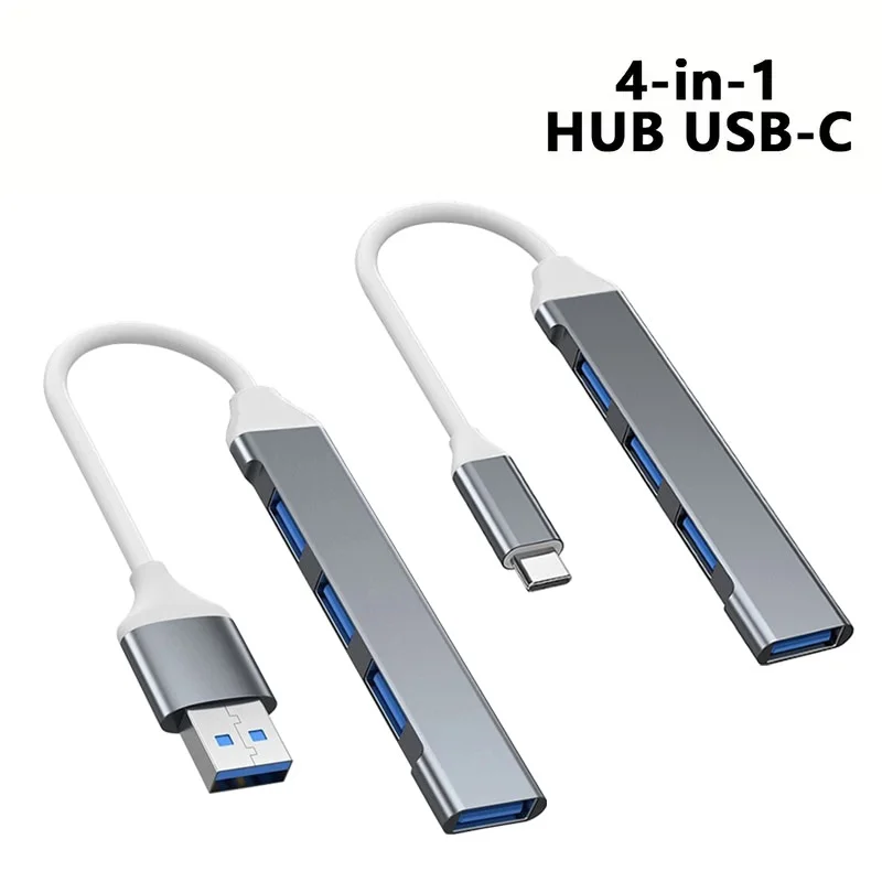 USB Typ C 4-Port-Adapter USB HUB Expander Hochgeschwindigkeitsübertragung USB Dock Multifunktions-Drahtteiler für PC Laptop Computer