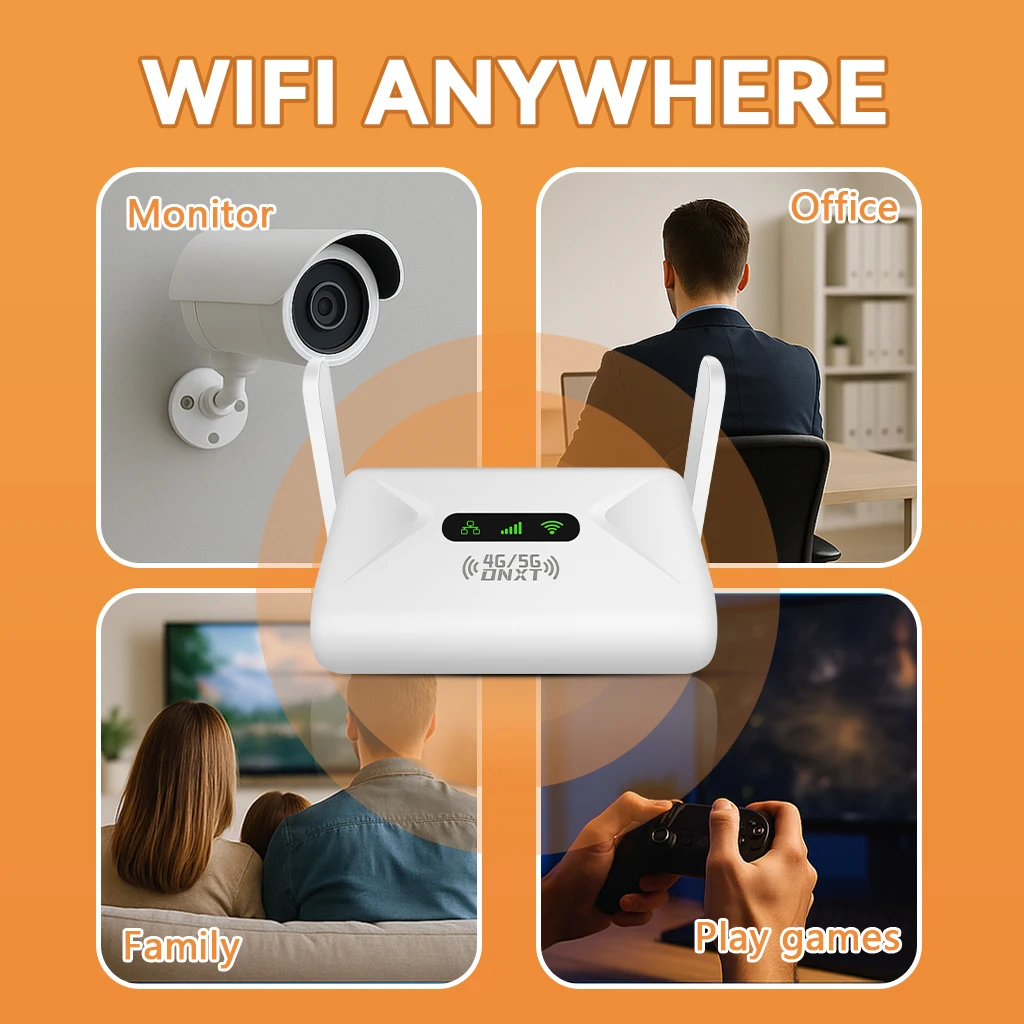 DNXT Q30 4G MINI CPE راوتر WIFI6 نقطة اتصال مشتركة 4G بطاقة SIM راوتر #4