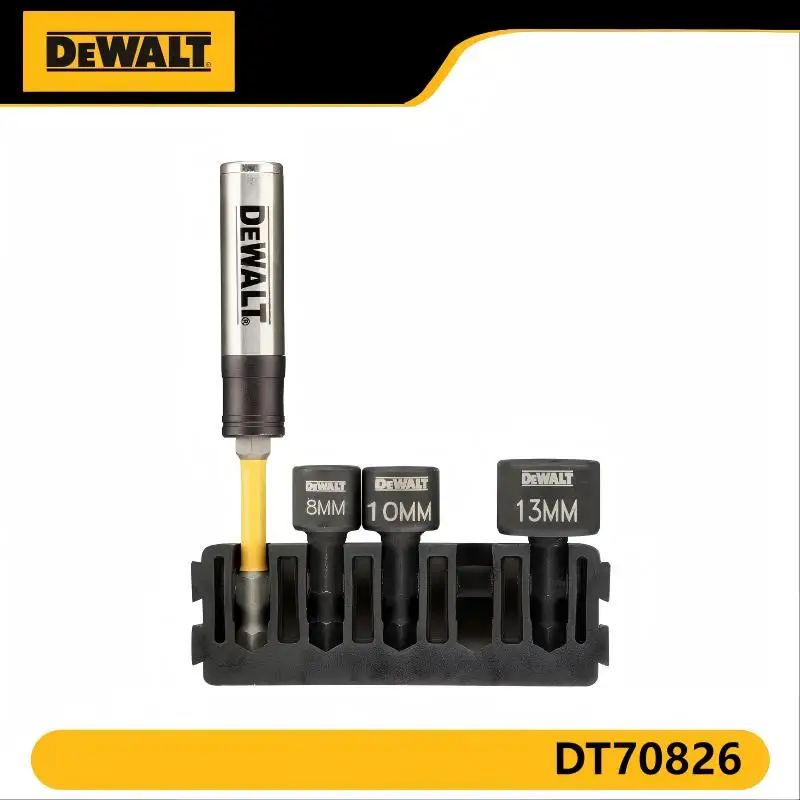 

DEWALT DT70826 Stubby гайковерт и держатель бит — 4 шт., совместимость с TOUGHCASE, аксессуары для электроинструментов для авто/оборудования