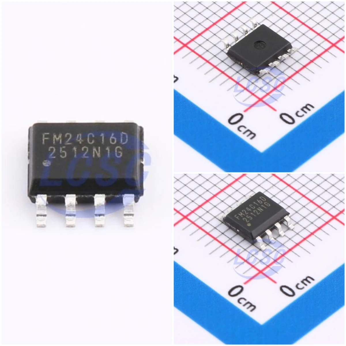 20pieces/Pack FM24C16D-SO-T-G 16Kbit 2-Wire Serial EEPROM with Unique ID and Security Sector I2C SOP-8 Memory  IC Chip