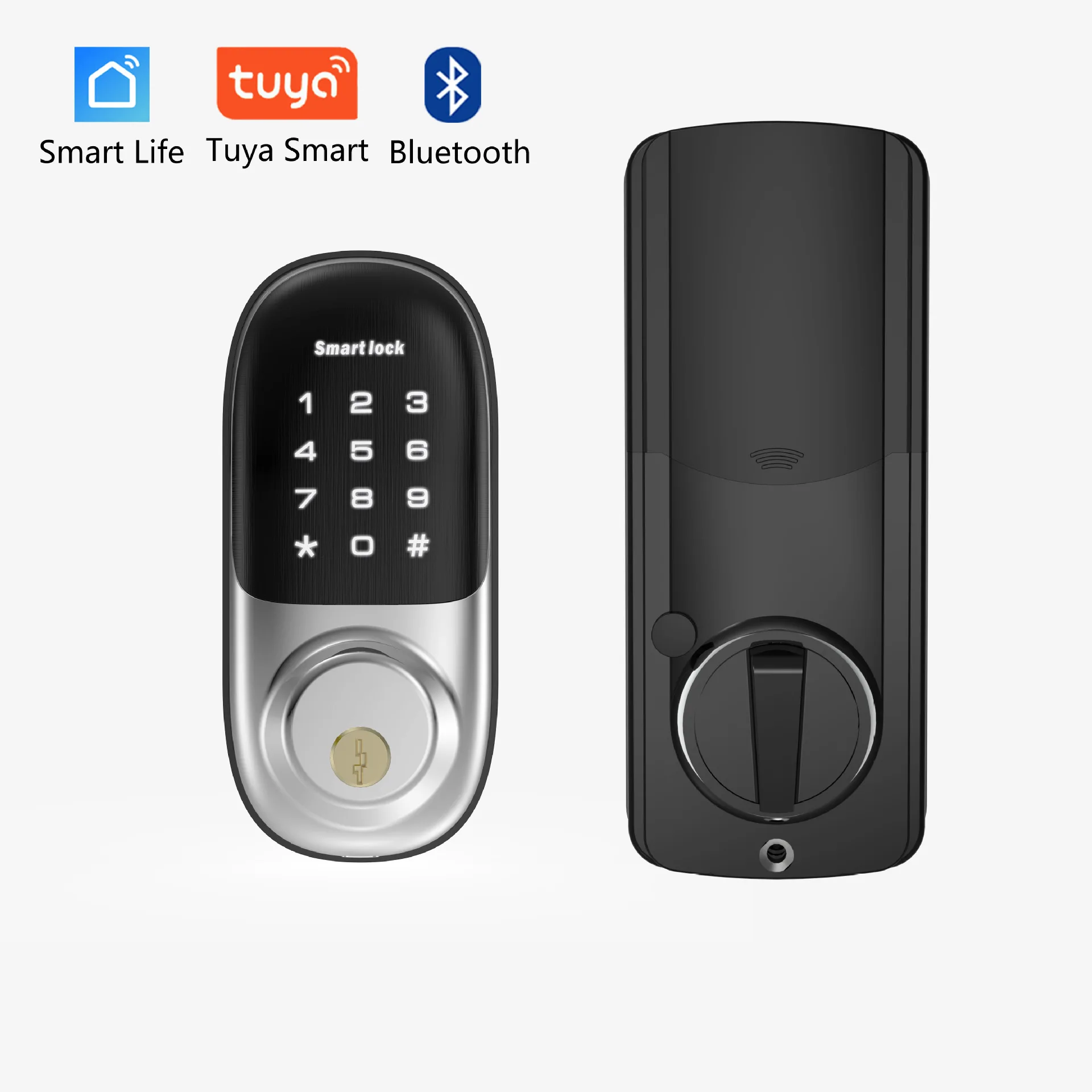 

Tuya Bluetooth Security Digital US Style Deadbolt Lock IC Card code Office wooden door