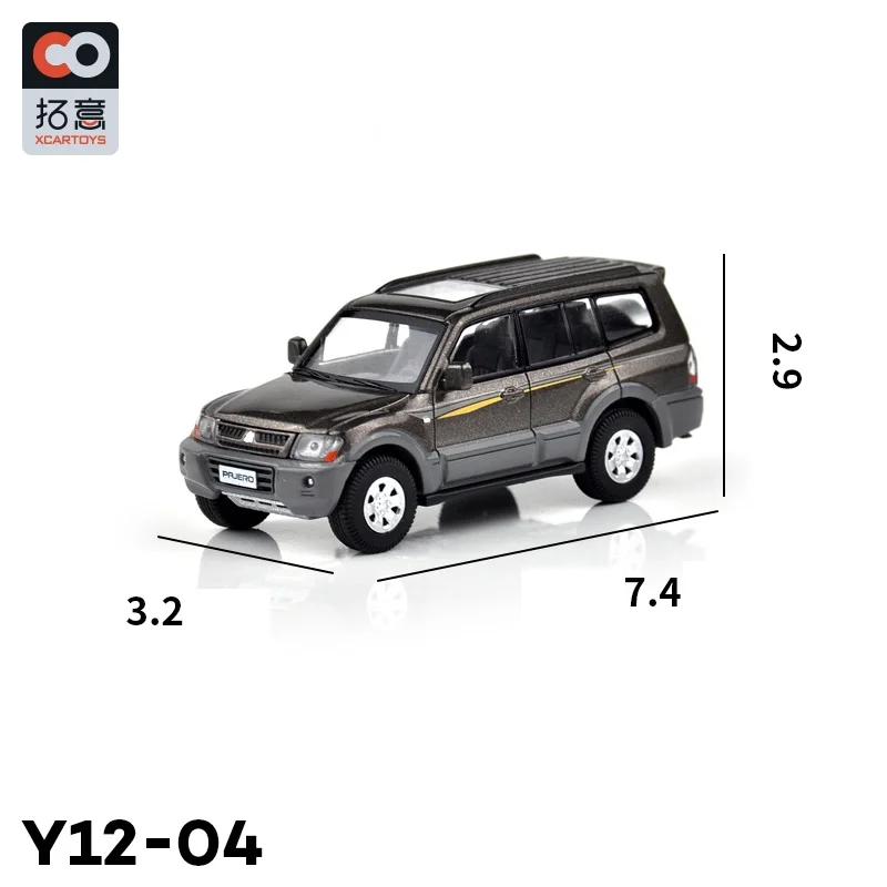 Xcartoys 1:64 Pa-jero Gen.3 Y12-04 Brown Alloy Simulation Model Car