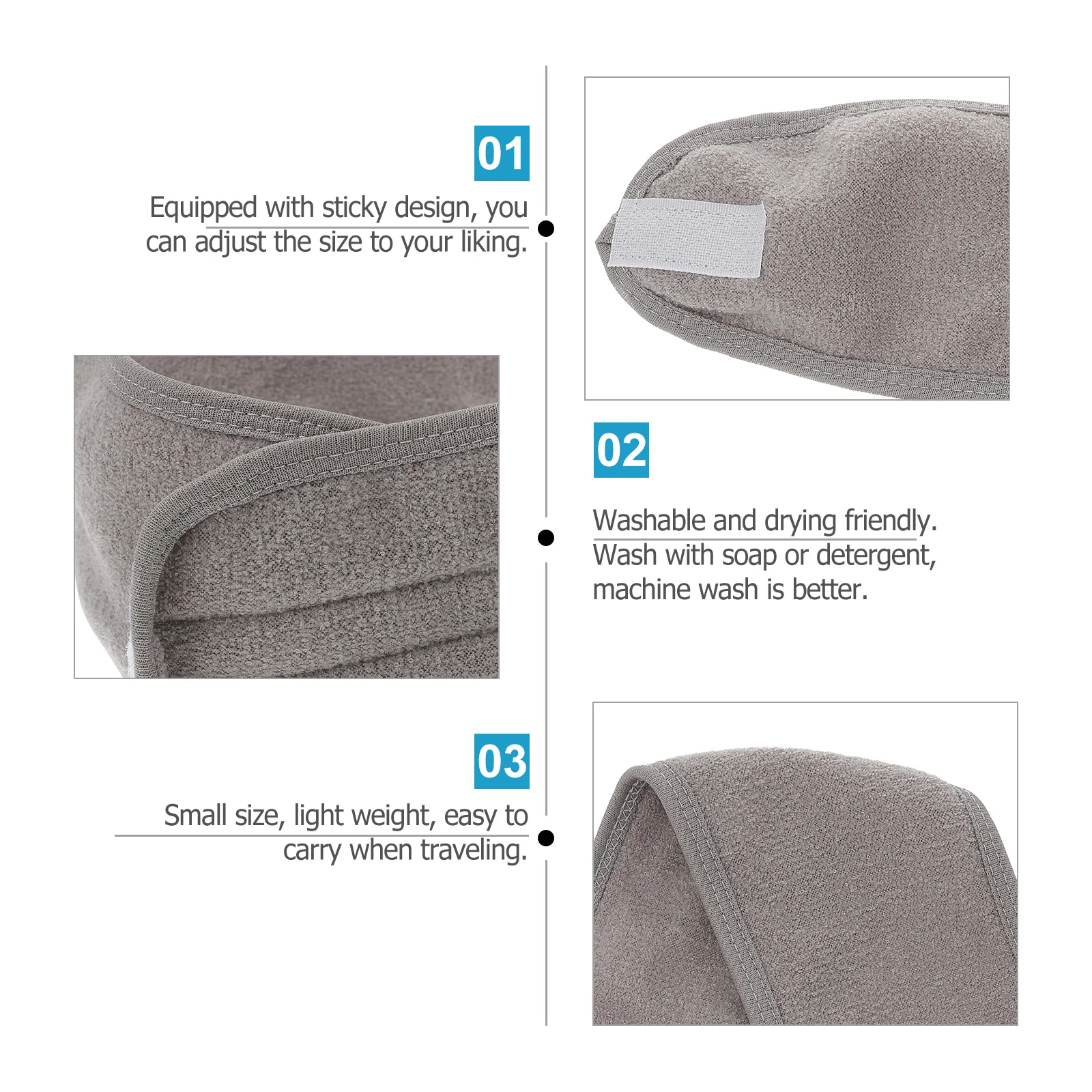 

3Pcs Women's Sports Headbands Moisture Wicking Soft Elastic Band for Running Basketball Spa Makeup Face Washing