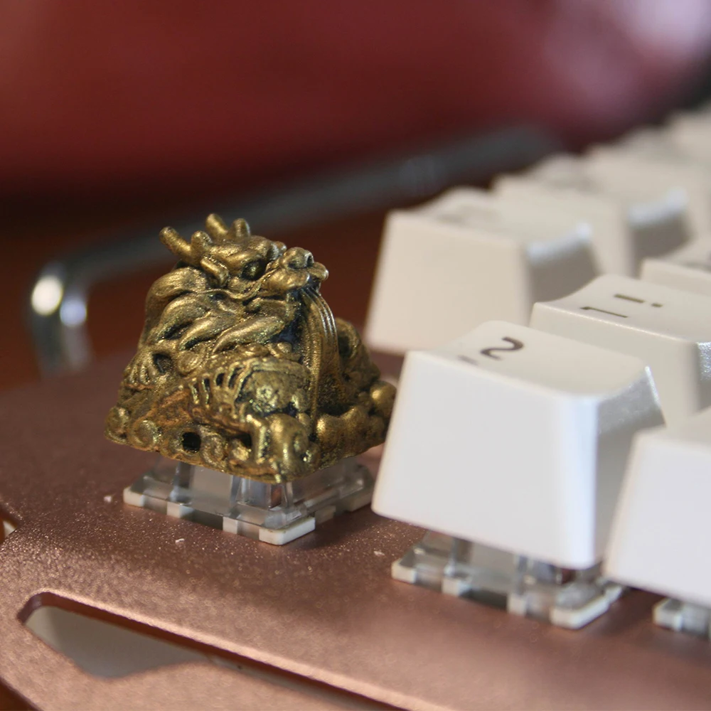 Dragon Head Resin Keycaps No Backlit Caps for Cross Switch Mechanical Gaming Keyboards Custom Personalized ESC F Zone Keycaps