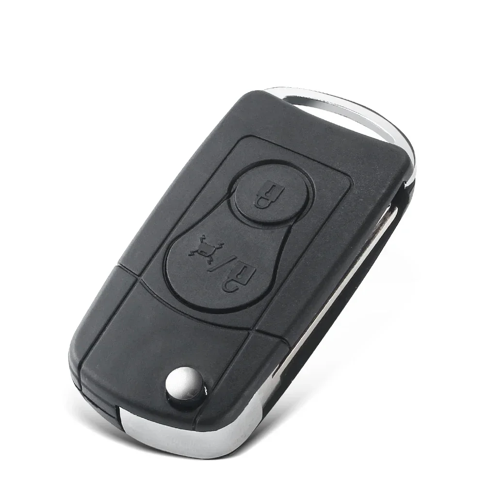 KEYYOU-carcasa de llave remota de coche de 2 botones para Ssangyong Actyon Kyron Rexton, carcasa de llave Original para llaves de coche Ssangyong