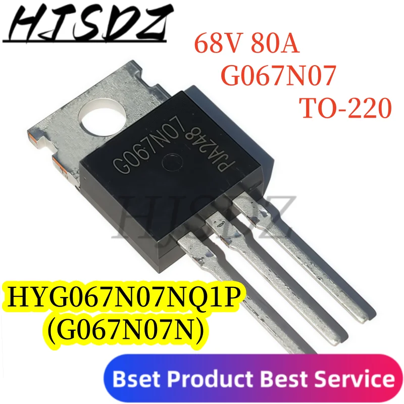 

50PCS/LOT G067N07 HYG067N07NQ1P HYG067N07 TO220 68V 80A MOSFET nuevo original