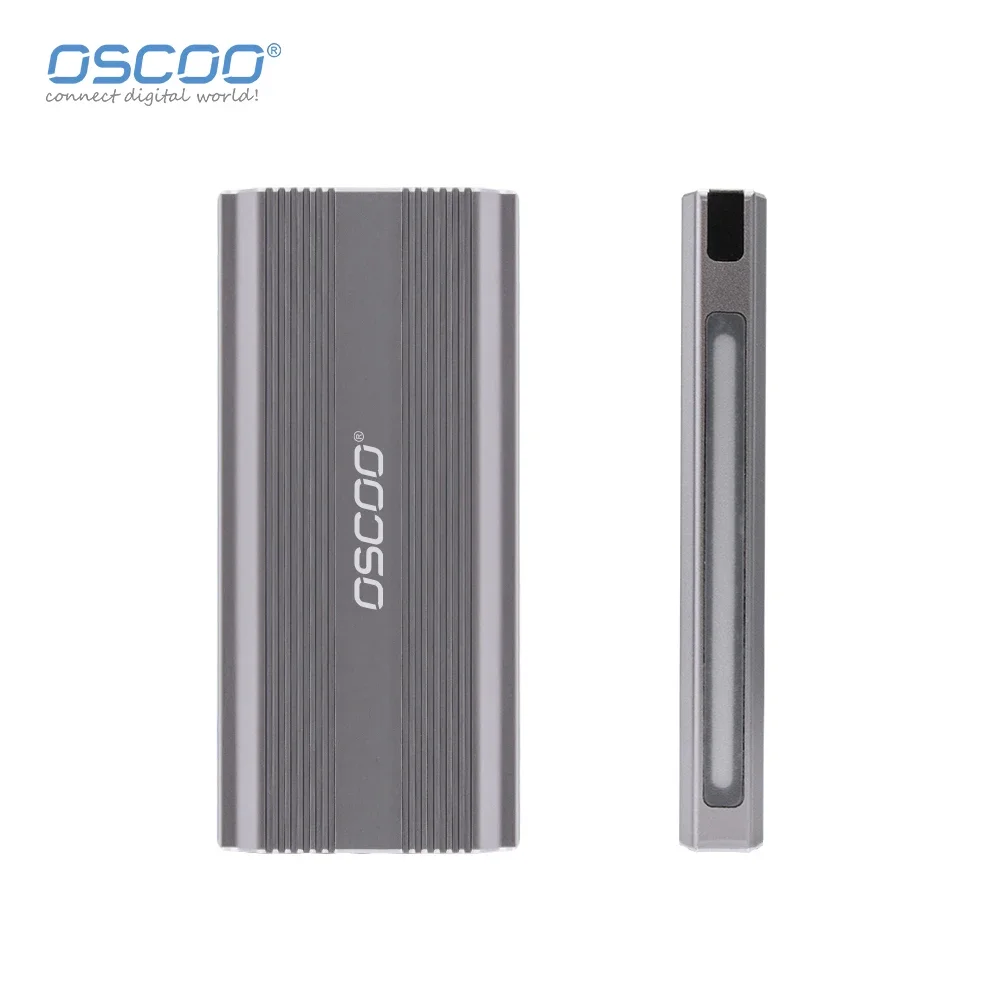 Oscoo RGB SSD Enclosure M.2 SATA NVMe SSD เคส10Gbps USB3.2ประเภท C M-Key 2242 2260อะแดปเตอร์กล่องฮาร์ดดิสก์2280