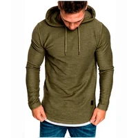 MRMT 2025 nueva camiseta deportiva informal con capucha de Color sólido para hombre, camiseta de manga larga, jersey para hombre, sudaderas con capucha, Tops