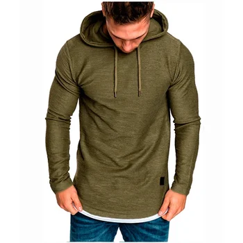 MRMT 2025 Brand New uomo tinta unita con cappuccio sport casual T-shirt a maniche lunghe pullover per uomo felpe con cappuccio felpe top