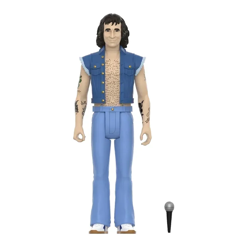 A Rock Band Bon Scott ReAction Figura Brinquedo, Presente Da Boneca Colecionável, Super7, 3.75 ", Em Stock