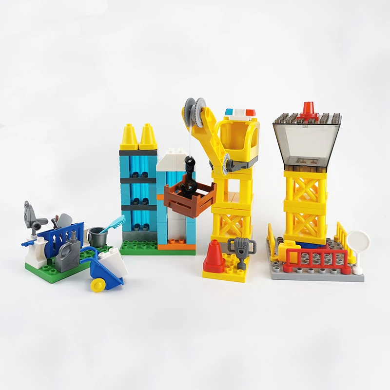 Big Size Building Blocks Building Construction Site Moc Construction Accessories Compatible Large Bricks Assembly Toy Children