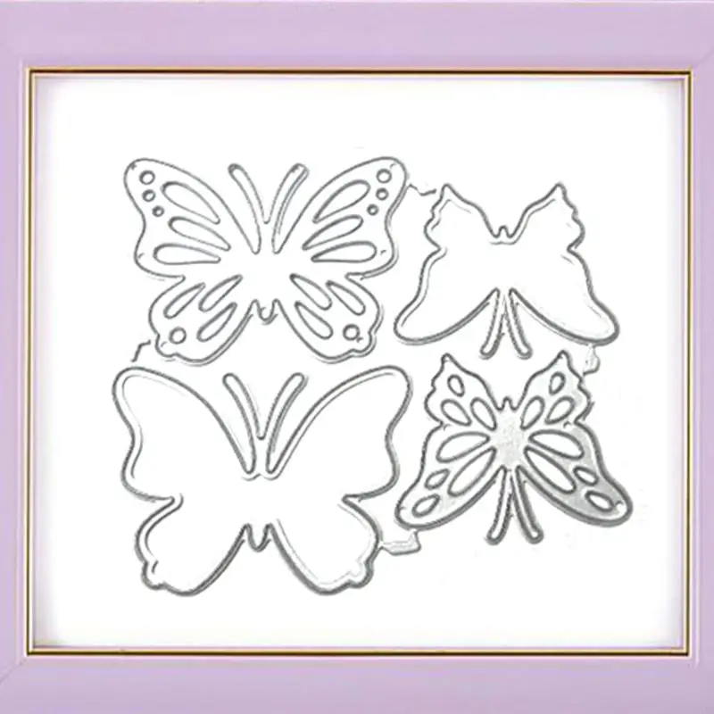 77JA para cortes matriz metal 4 piezas para troqueles corte combinación mariposas