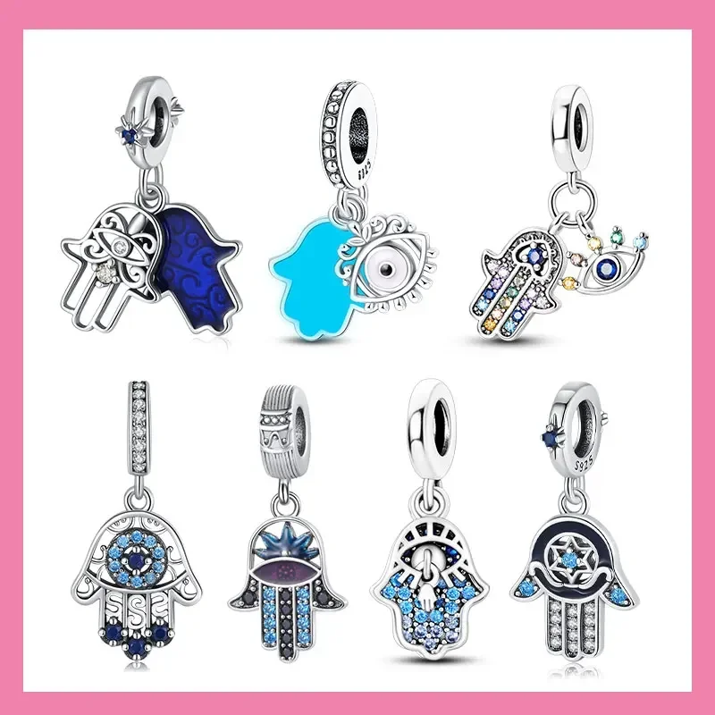 

Изысканный кулон из стерлингового серебра 925 пробы «Глаз Греции», «Глаз дьявола», подвеска-подвеска, подходит для оригинального браслета, женские ювелирные изделия своими руками