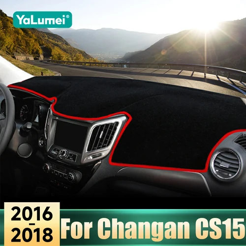 Accesorios para Changan CS15 CS 15 2016 2017 2018, cubierta Interior para salpicadero de coche, almohadillas para evitar luces, alfombrillas parasol, alfombras Anti-UV