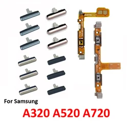 3Pcs For Samsung Galaxy A3 A5 A7 2017 A320 A520 A720 Phone Flex Cable External Volume Power Button Side Key