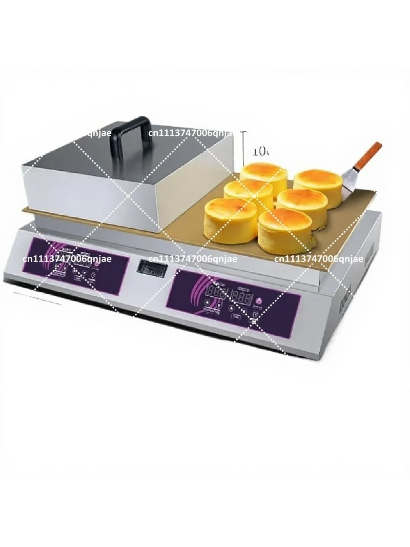 Commercial Souffle Pancake Maker Gas Electric Griddle with Flameout Protection Copper Plates Multi Function Snack Maker
