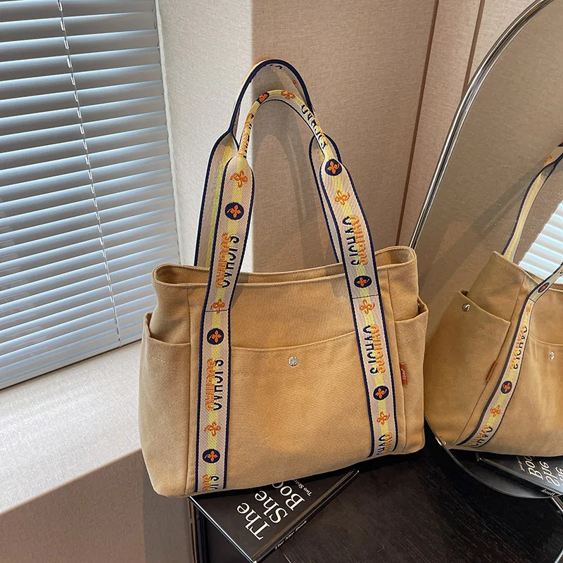 

2025 Summer Women's Denim Tote Bag - Large Capacity Crossbody Shoulder Bag, Casual & Work Stylish Purse for Daily Commute