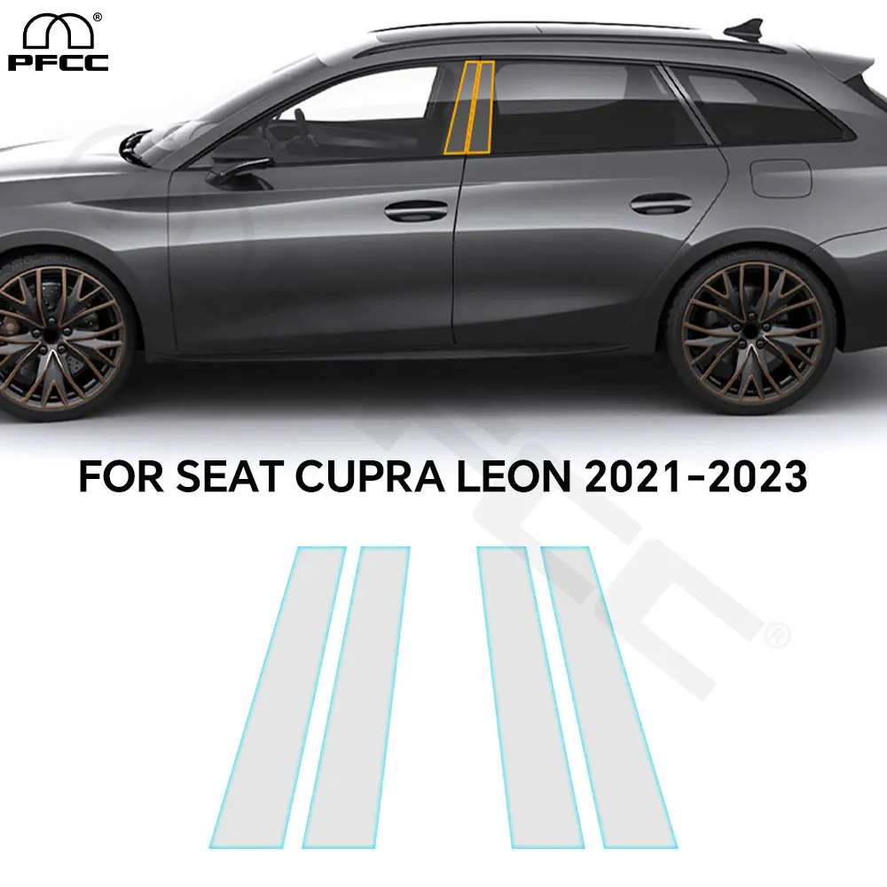 

Headlight Rearview B Pillars TPU Paint Protection Film For Seat Cupra Leon 2021 2022 2023 Pre-cut PPF Bra Anti-scratch Clear Kit