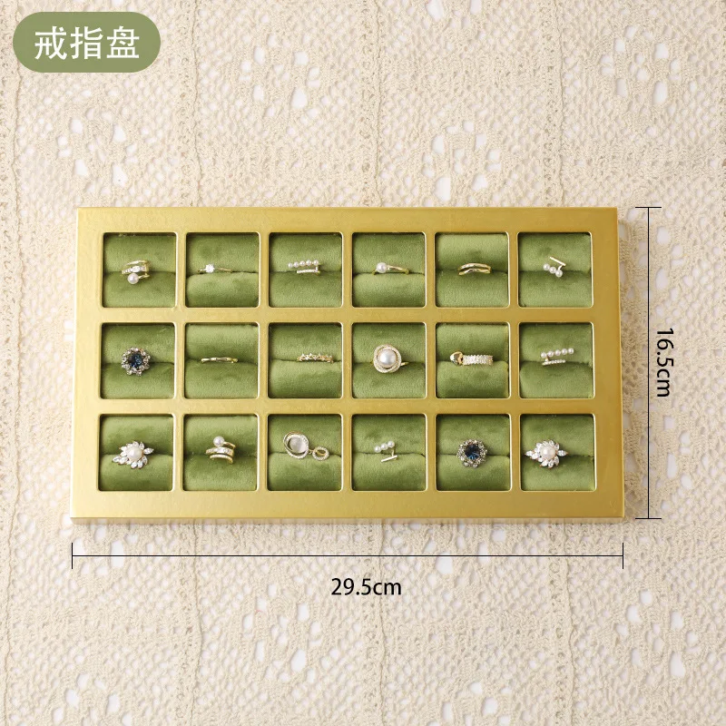 Schmuck Display Rack Ohrring Rack Samt Board Ring Tray Licht Luxus Display Rack Halskette Rack Schmuck Zähler Display Fenster